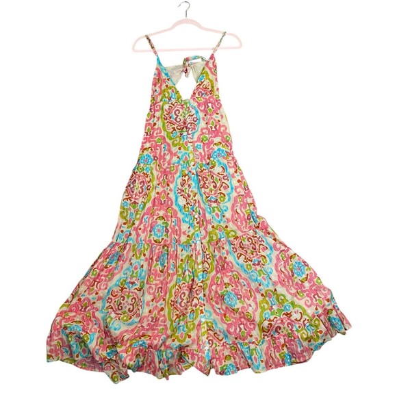 HOUSE OF HARLOW 1960 Floral Open Tie Back Tiered Boho Maxi Dress Size S NWT - Picture 5 of 16